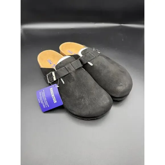 Birkenstock Boston Soft Footbed Black Size 42 - Picture 2 of 3